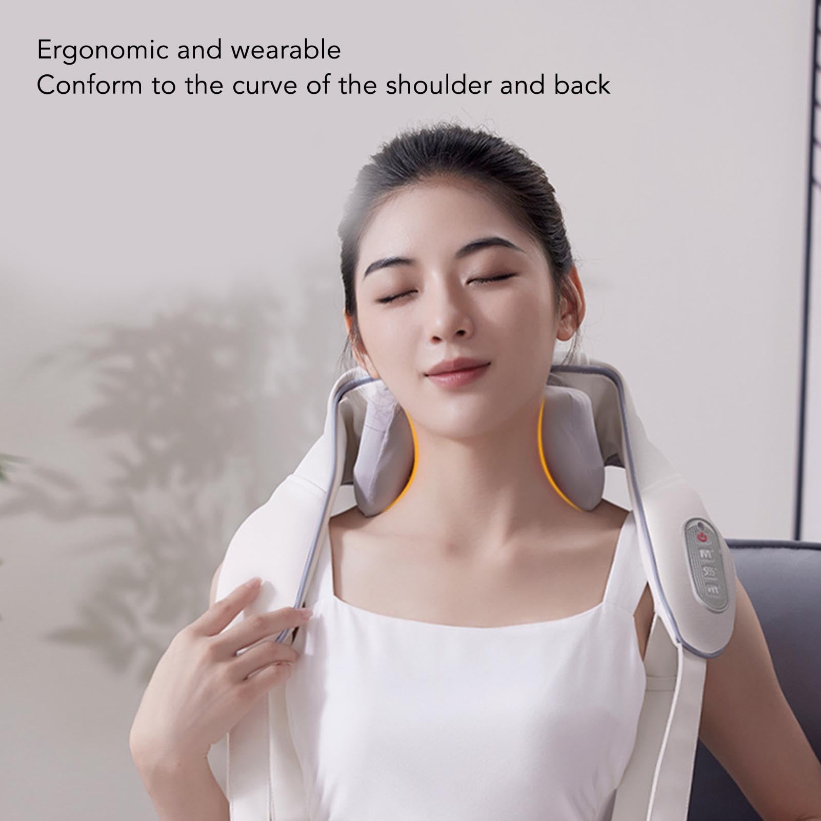 New Wireless Shiatsu Neck and Back Massager with Soothing Heat Electric  Deep Tissue 5D Kneading Massage Pillow Shoulder Leg Body