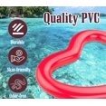 thumbnail image 3 of Heart Shaped Swimming Pool Float, Thickened PVC Skin Friendly Pressure Resistance Heart Pool, 3 of 4