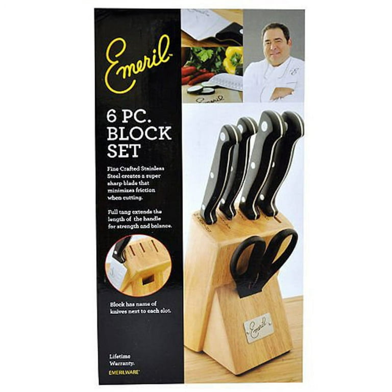 Superior Quality Emeril Lagasse Kitchen Knife Set with Ergonomic