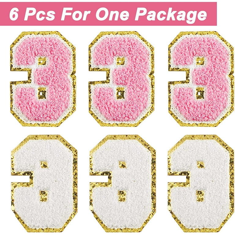 Self Adhesive Chenille Number Patches – Groopdealz
