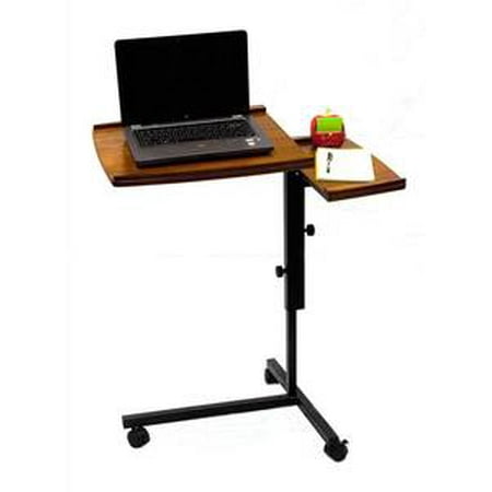 Legacy Decor Ajustable Laptop Notebook Caddy Writing Desk, Oak Color