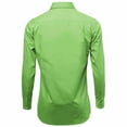 thumbnail image 3 of Men's Slim Fit Button Up Long Sleeve Solid Dress Shirt - Apple Green - M (15-15.5) 34/35 sleeve, 3 of 5
