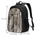 thumbnail image 3 of Defioc Wooden Texture for Travel Backpack for Women,15.6 inch Laptop Backpack Carry On Backpack Personal Item Travel Bag Daypack for School Weekender Business Trip, 3 of 7