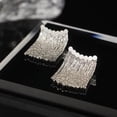 thumbnail image 6 of FNNMNNR FeiraDeVaidade Fashion Women Earrings Long Chain Drop Dangle Earrings Jewelry Curved Tassel Stud Earrings, 6 of 7