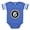 Royal Blue, variant on CafePress - Monogram Medallion 6 - Cute Infant Baby Football Bodysuit