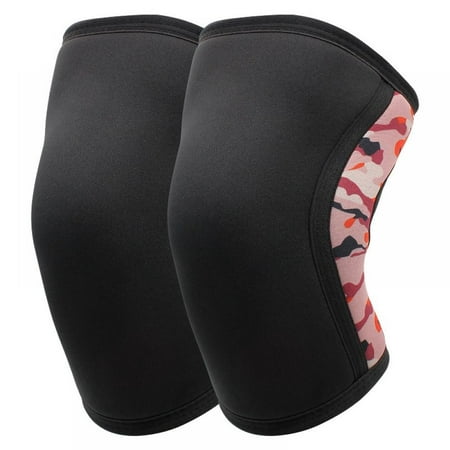 

7mm Diving Material Pressurized Knee Silicone Anti-skid Protection Weightlifting Knee Pads Squat Fitness Strength Training Knee Pads 1pcs