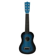 QAYOZ 21 Inch Folk Acoustic Guitar Beginner Music Instrument 6-String Guitar for Home School Kids Music Class Supplies (Blue)