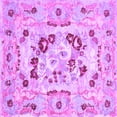 thumbnail image 1 of Ahgly Company Indoor Square Medallion Purple French Area Rugs, 6' Square, 1 of 4
