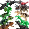 thumbnail image 3 of Dinosaur World Building Blocks Set, Large Dinosaur Figures T-Rex Velociraptor Triceratops, DIY Assembled Educational Construction Toy, STEM Learning Building Kit Gift for Kids Boys Girls, 3 of 6