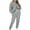 Dark Gray, variant on Brondbend Jogging Sets for Women 2 Piece Long Sleeve Solid Pullover Sweatshirt Slit Elastic Waist Sweatpants Outfits with Pockets and Drawstring Regular Fit Fall Workout Tracksuit,Dark Gray
