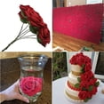 thumbnail image 5 of Joernso 25Pcs Artificial Flower PE Rose Stick Wedding Bouquet Wreath DIY Party Decor, 5 of 8