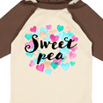 thumbnail image 4 of Inktastic Sweet Pea Hearts Boys or Girls Long Sleeve Baby Bodysuit, 4 of 5
