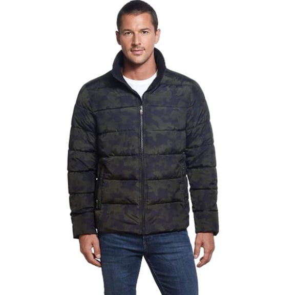 Weatherproof Ultra Luxe Men's Puffer Winter Jacket NWT (Camouflage, Large)