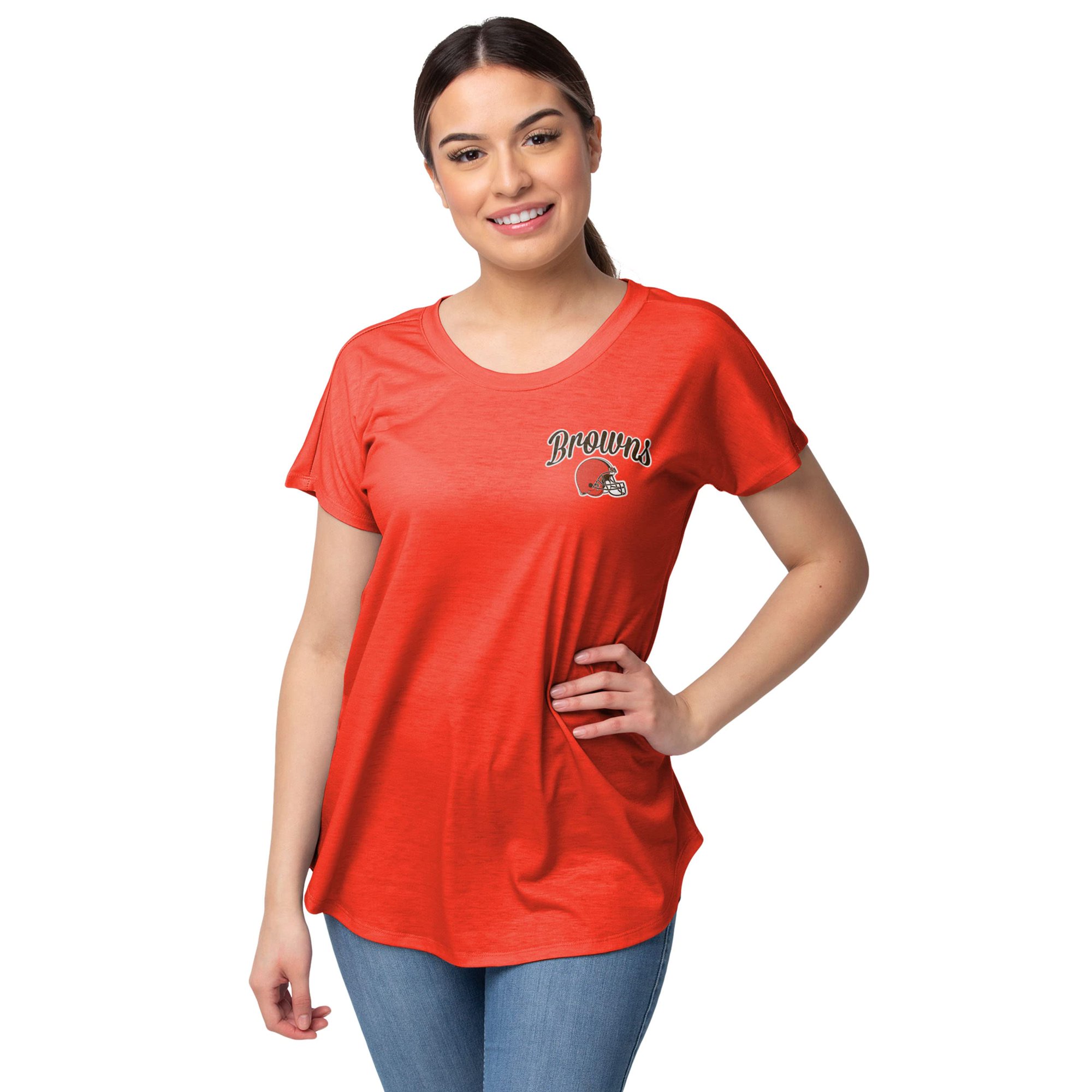 : FOCO womens NFL Team Logo Ladies Fashion Tunic Top