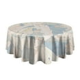 thumbnail image 5 of Fashionable Round Tablecloth 60x60in(153x153cm) – Waterproof Polyester Table Cover with Full Print Design, Wrinkle Resistant & Washable for Kitchen Dining Party Decor, 5 of 6