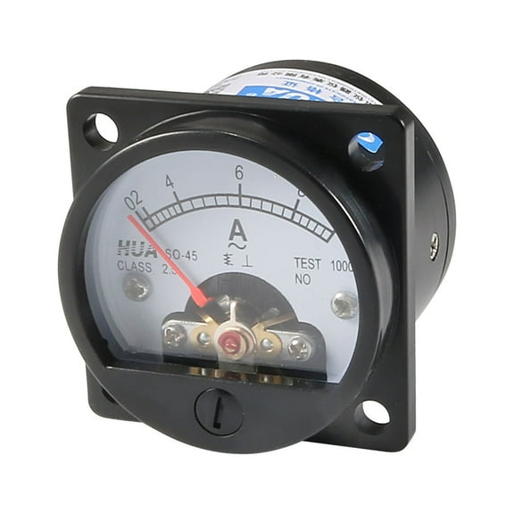 Class 2.5 Accuracy  0-10A Round Analog Panel Meter Ammeter Black