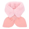 thumbnail image 1 of Shisuyan 1 Pc Children Winter Scarf Pink Faux Rabbit Fur Simple Style Warmth Neck Protection for Kids 28.3*3.9*0.6in, 1 of 8