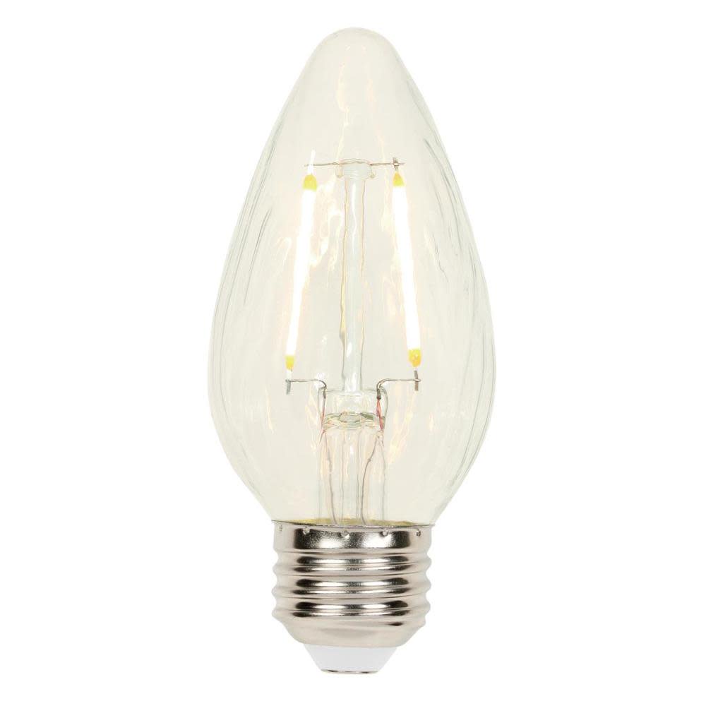 Westinghouse 3319300 25-Watt Equivalent F15 Dimmable Clear Filament LED Light Bulb with Medium Base