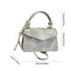 thumbnail image 3 of PU Leather Shoulder Bag | Fashion Handbag Messenger Tote | Adjustable Strap Crossbody | Casual Business Purse for Women | 9.06x5.51x1.97in | 1Pc | Black White Coffee Khaki Blue, 3 of 6