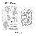 thumbnail image 1 of Navidad vacaciones alturas gato perro 2022 nuevo sello transparente álbum de recortes para fabricación de papel troqueles de corte marco tarjeta suministros para manualidades, 1 of 2