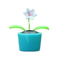 thumbnail image 2 of DOLITY Solar Powered Dancing Flower Bobble Head Toy Nodding Head Solar Dancing Toy Blue, 2 of 9
