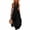 Z-Black, variant on Women Halter V Neck Maxi Dress Summer Solid Color Loose Flowy Long Dress for Beach Vacation Z-Brown M