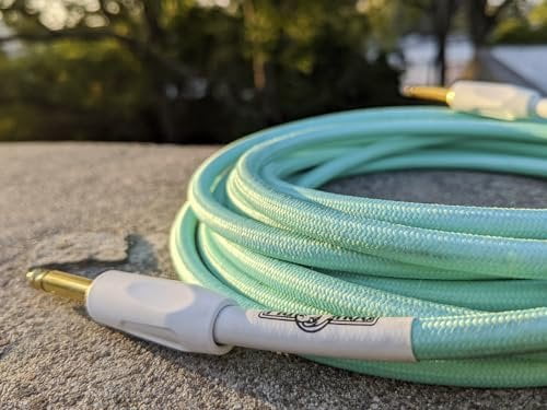 Pig Hog 20FT Straight Seafoam Green Instrument Cable
