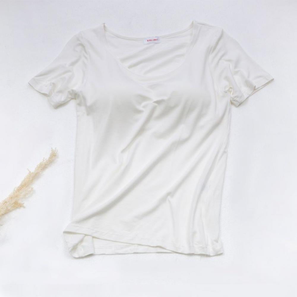 Family White Casual Fashion O Neck Short Sleeve Modal Cotton T-Shirt Printed Tops
