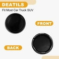 thumbnail image 5 of Unique Bargains 1 Pcs 79mm 3.11" OD Universal Car Wheel Hub Center Caps Durable Plastic Gloss Black, 5 of 6