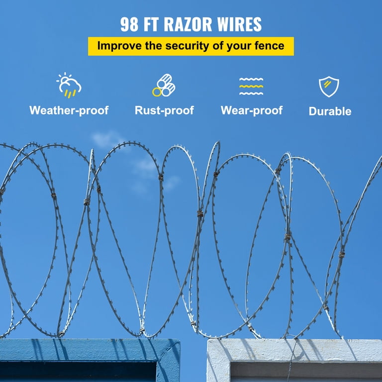 Fence Razor Raptors Walmart Razor Wire Fencing Amazon.com: Razor Wire Galvanized Barbed