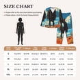 thumbnail image 4 of Lsque Lone Cowboy Desert Scene Pattern Long Sleeve Pajama Set for Women - Soft 2-Piece Sleepwear and Loungewear Set with Pockets, Comfy Nightwear-Medium, 4 of 7