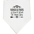 thumbnail image 2 of Inktastic Nana and Papa Grandparent Announcement Baby Bandana Bib, 2 of 4