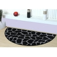 thumbnail image 2 of Furnish My Place Animal Print Rug - 36" x 72" Half Round, Giraffe Black Grey, Nylon Rug for Patio, Garden, Hallway, Living Room, 2 of 5