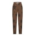 thumbnail image 5 of Zpanxa Women Star Print Joggers Sweatpants Casual Loungewear Drawstring Ankle Pants for Workout, 5 of 5