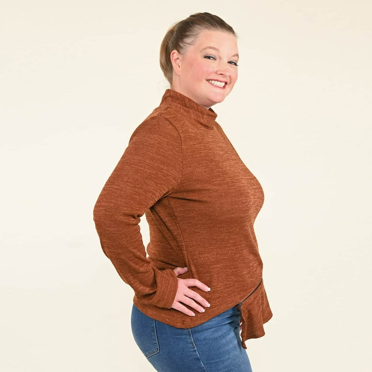 Orange turtleneck clearance walmart