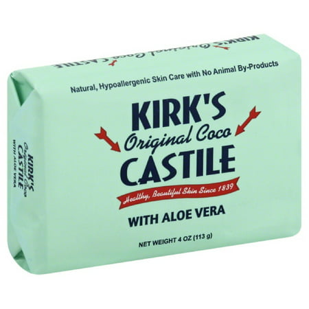 Kirks Natural Products Castile Soap, Aloe, 4 Oz