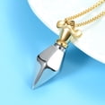 thumbnail image 4 of Unisex Dart Pendent for Ashes and Chain Cremation Jewelry for Ashes Holder Necklace for Ashes of Loved One Memorial Jewelry, 4 of 5