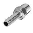 thumbnail image 4 of Conector de tubería, 2 piezas Conector macho BSPT de acero inoxidable de 1/4 pulg. Conector de acoplamiento rápido neumático Experiencia incomparable NikouMX herramienta, 4 of 8