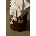 thumbnail image 4 of HomeRoots 516505 0.2 x 50 x 60 in. Cream Cotton Woven Solid Color Throw Blanket, 4 of 5