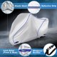 thumbnail image 3 of Cubierta de motocicleta universal, protector contra lluvia y polvo, tela ligera, impermeable, cubierta para scooter, con agujero para candado, 3 of 6