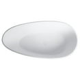 thumbnail image 4 of Vanity Art VA6913-ML 67 x 34 x 21.5 in. Freestanding Solid Surface Resin Soaking Bathtub with Slotted Overflow & Pop-Up Drain, Matte White, 4 of 10