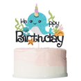 thumbnail image 1 of Cake Topper Bekaterea Narval Azul Océano 19 x 16 cm, 1 of 3