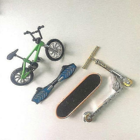 Mini Scooter Two Wheel Scooter Children's Educational Toys Finger Scooter Bike Fingerboard Skateboard Set Adult Kids Boy Toy