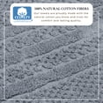 thumbnail image 2 of Great Bay Home Quick Dry Cotton Checkered Textured 8 Piece Towel Set, Blue, 2 of 7