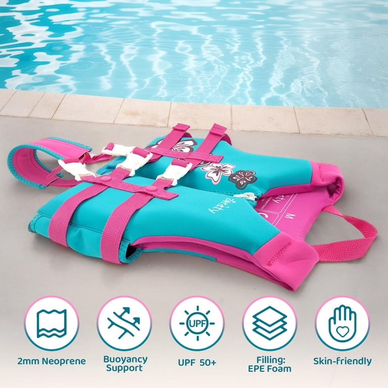 Zeraty, Kids Swim Vest Life Jacket, Adjustable Safety Strap 1-9