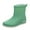 Green, variant on Women's Fashion Casual Spring And Summer Japanese Style Rainy Day Wear Solid Color Waterproof Non-Slip Mid-Tube Rain Boots
