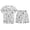 AB198 White, variant on Bainana Kids Christmas Diy Pajamas Unisex Cartoon Print Short Sleeve T-Shirt Shorts Bedtime Wear Boys And Girls Stylish Fit Matching Set, Size 4-5 Years