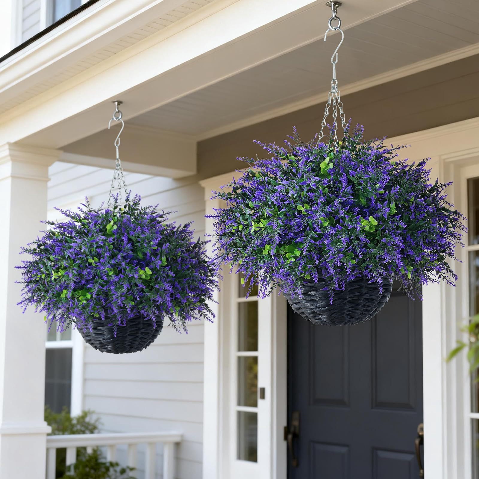 Artificial Potted Plants for Home Decor - Faux Green Plants with Realistic Leaves - Lifelike Artificial Greenery for Indoor Outdoor Use