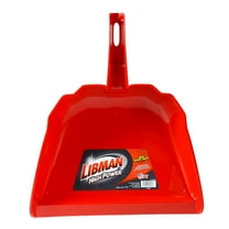 Libman Heavy Duty Dustpan with 13 Inch Polypropylene Scoop, Red