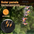 thumbnail image 3 of Austok Solar Wind Chime Light Color Changing LED Hanging Butterfly Wind Chimes Lamp IP65 Waterproof Wind Chime Solar Lights Mobile Wind Bell Decoration for Home Garden Yard, 3 of 9